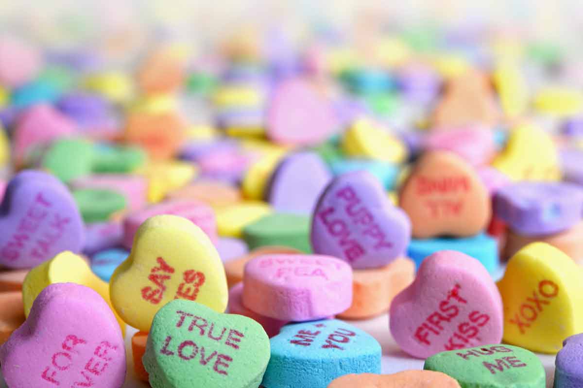 heart candy stock image
